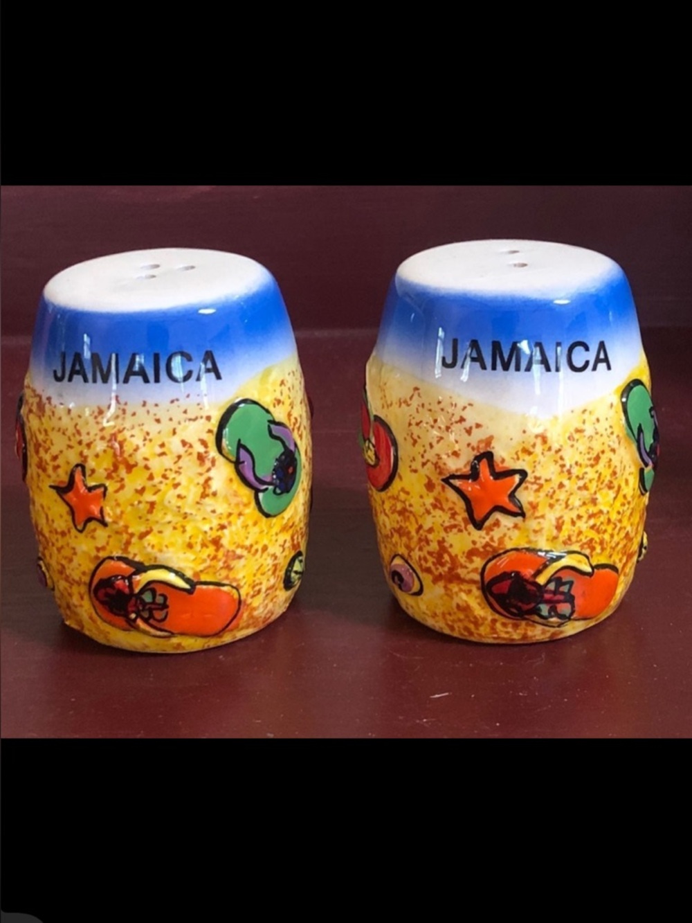 Jamaican salt & pepper shakers